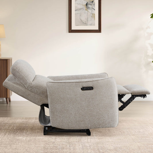 Lay-Flat Power Recliner with Adjustable Headrest