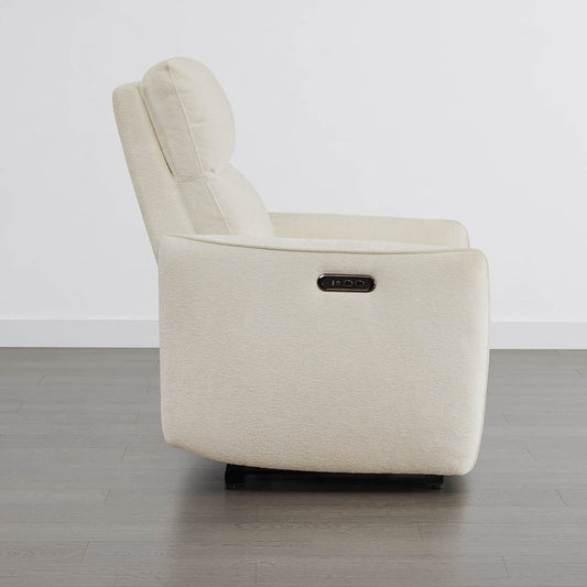 Lay-Flat Power Recliner with Adjustable Headrest