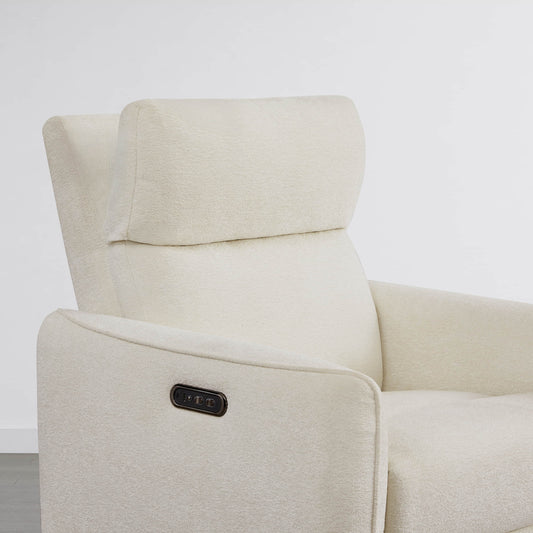 Lay-Flat Power Recliner with Adjustable Headrest