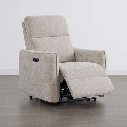 Lay-Flat Power Recliner with Adjustable Headrest