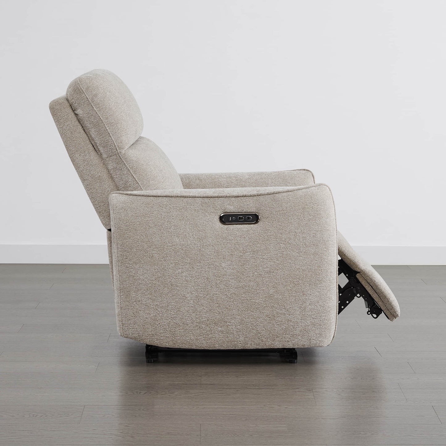 Lay-Flat Power Recliner with Adjustable Headrest