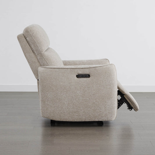 Lay-Flat Power Recliner with Adjustable Headrest