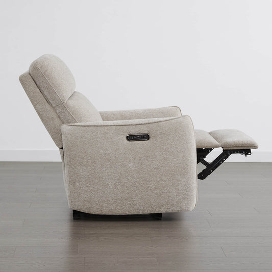 Lay-Flat Power Recliner with Adjustable Headrest