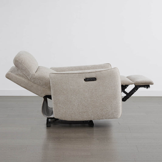 Lay-Flat Power Recliner with Adjustable Headrest