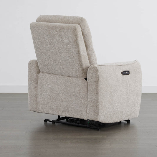 Lay-Flat Power Recliner with Adjustable Headrest