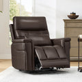 Leather Lift Assist Recliner with Heat Massage Feature