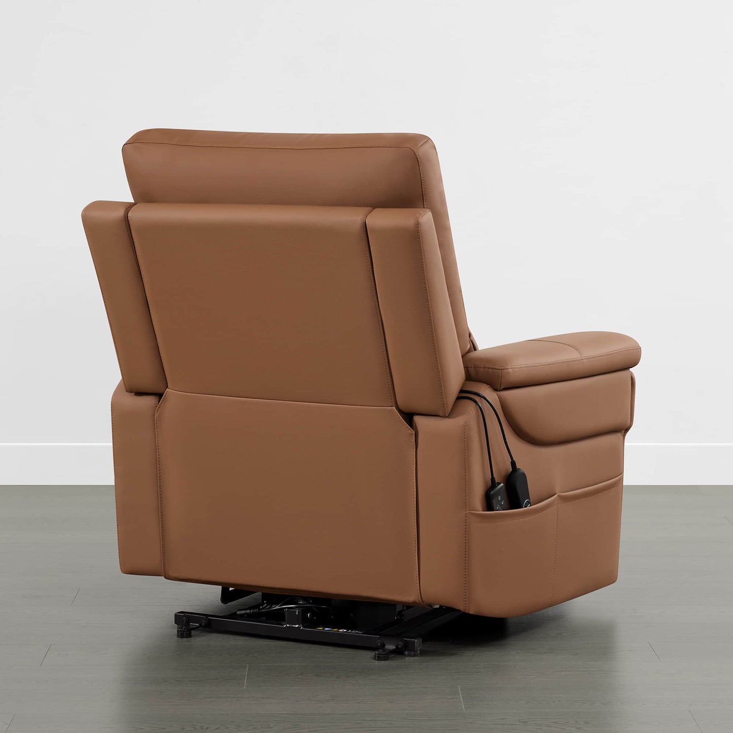 Leather Lift Assist Recliner with Heat Massage Feature