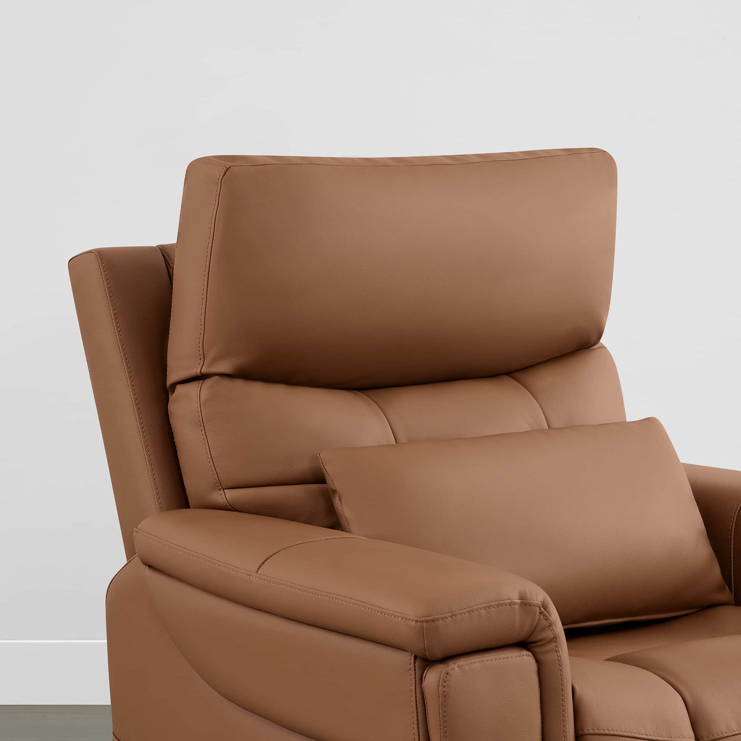 Leather Lift Assist Recliner with Heat Massage Feature