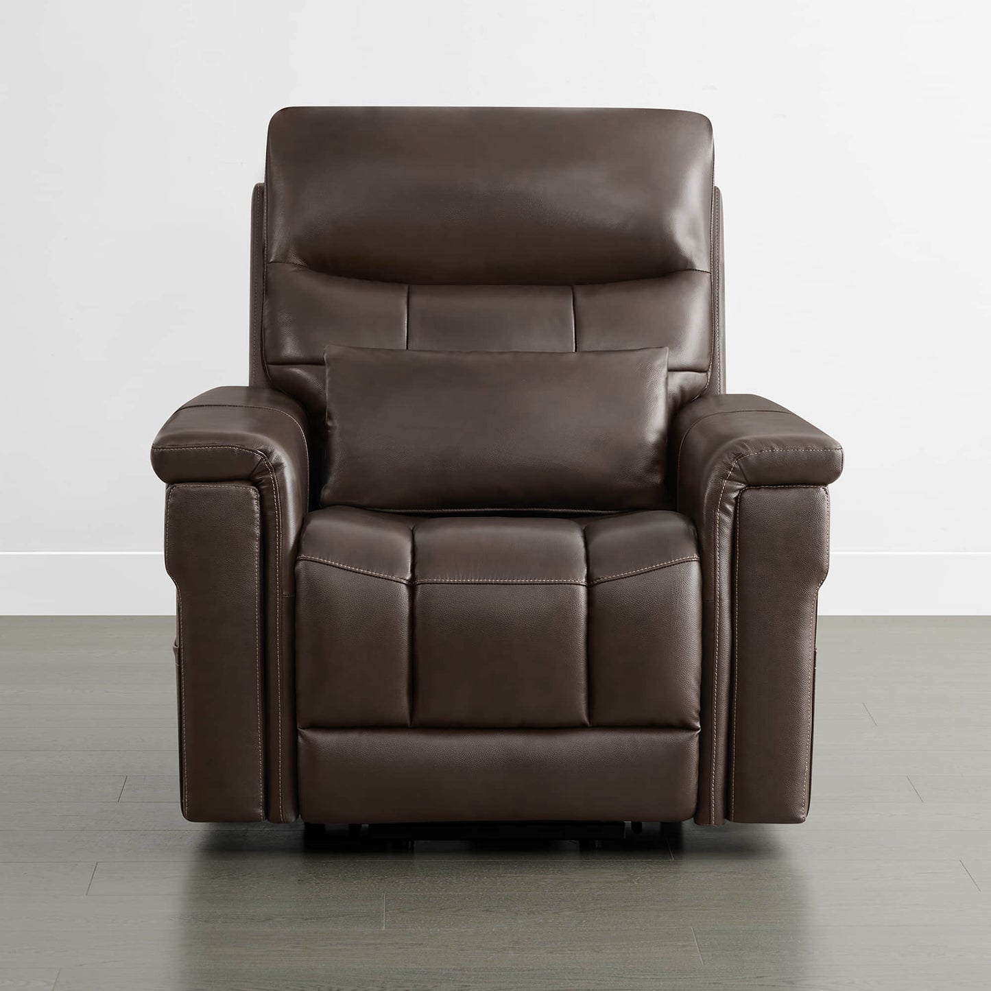 Leather Lift Assist Recliner with Heat Massage Feature