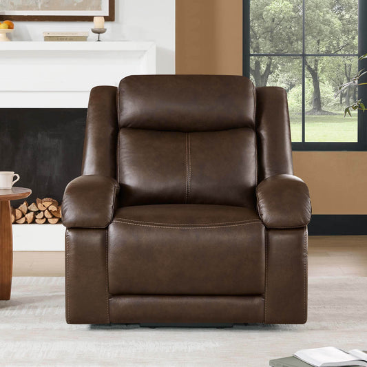 Leather Lift Assist Recliner with Power Headrest