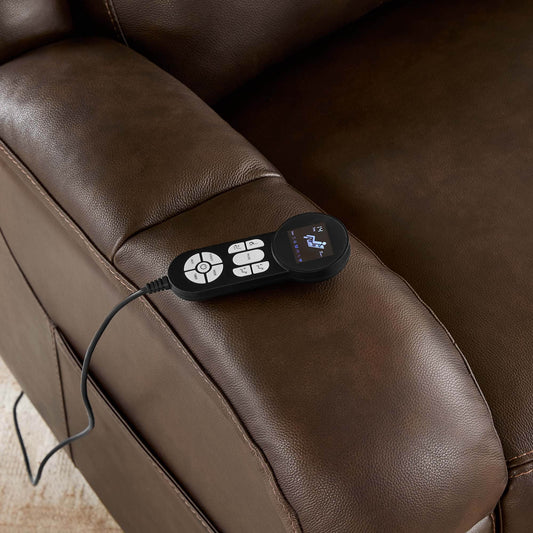Leather Lift Assist Recliner with Power Headrest