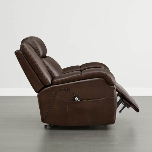 Leather Lift Assist Recliner with Power Headrest