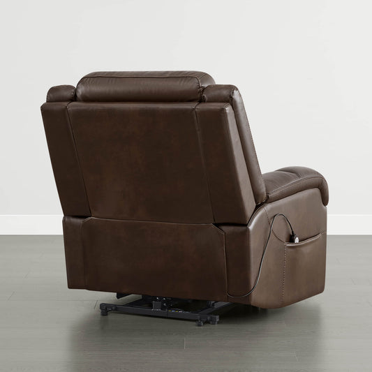 Leather Lift Assist Recliner with Power Headrest