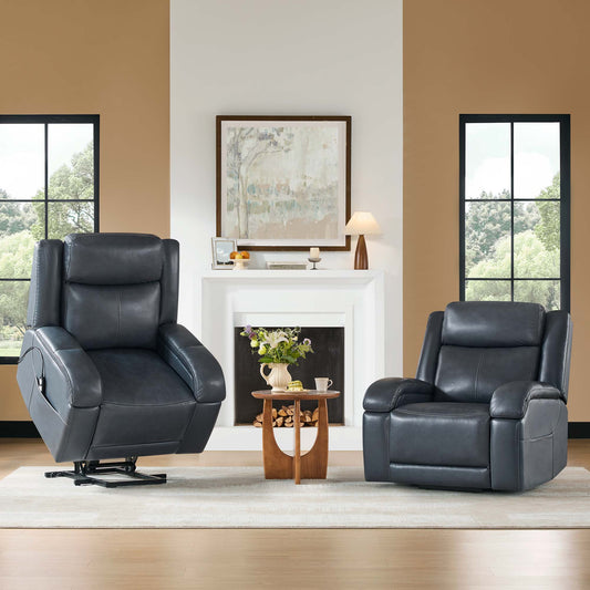 Leather Lift Assist Recliner with Power Headrest
