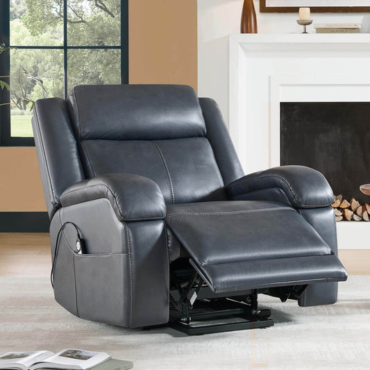 Leather Lift Assist Recliner with Power Headrest