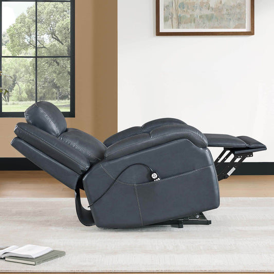 Leather Lift Assist Recliner with Power Headrest