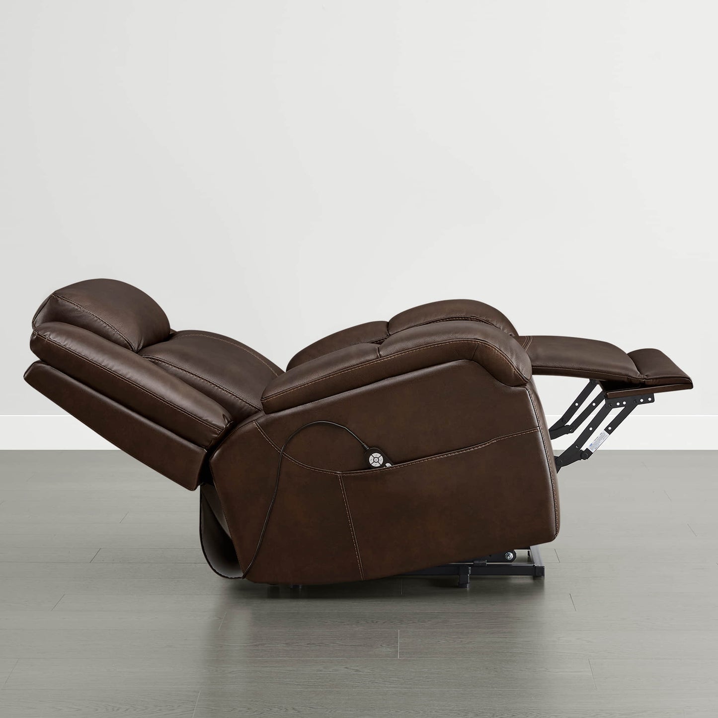 Leather Lift Assist Recliner with Power Headrest