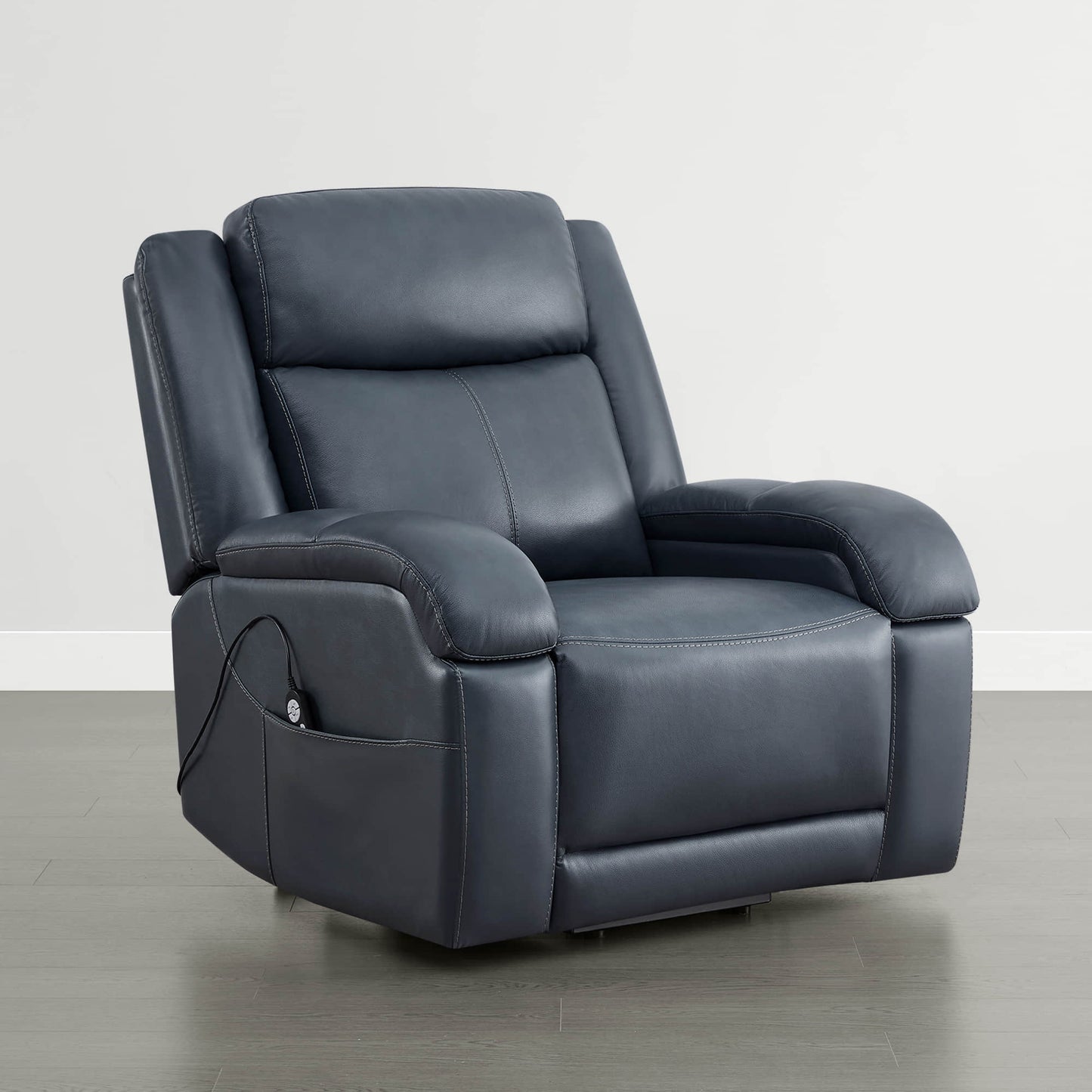 Leather Lift Assist Recliner with Power Headrest