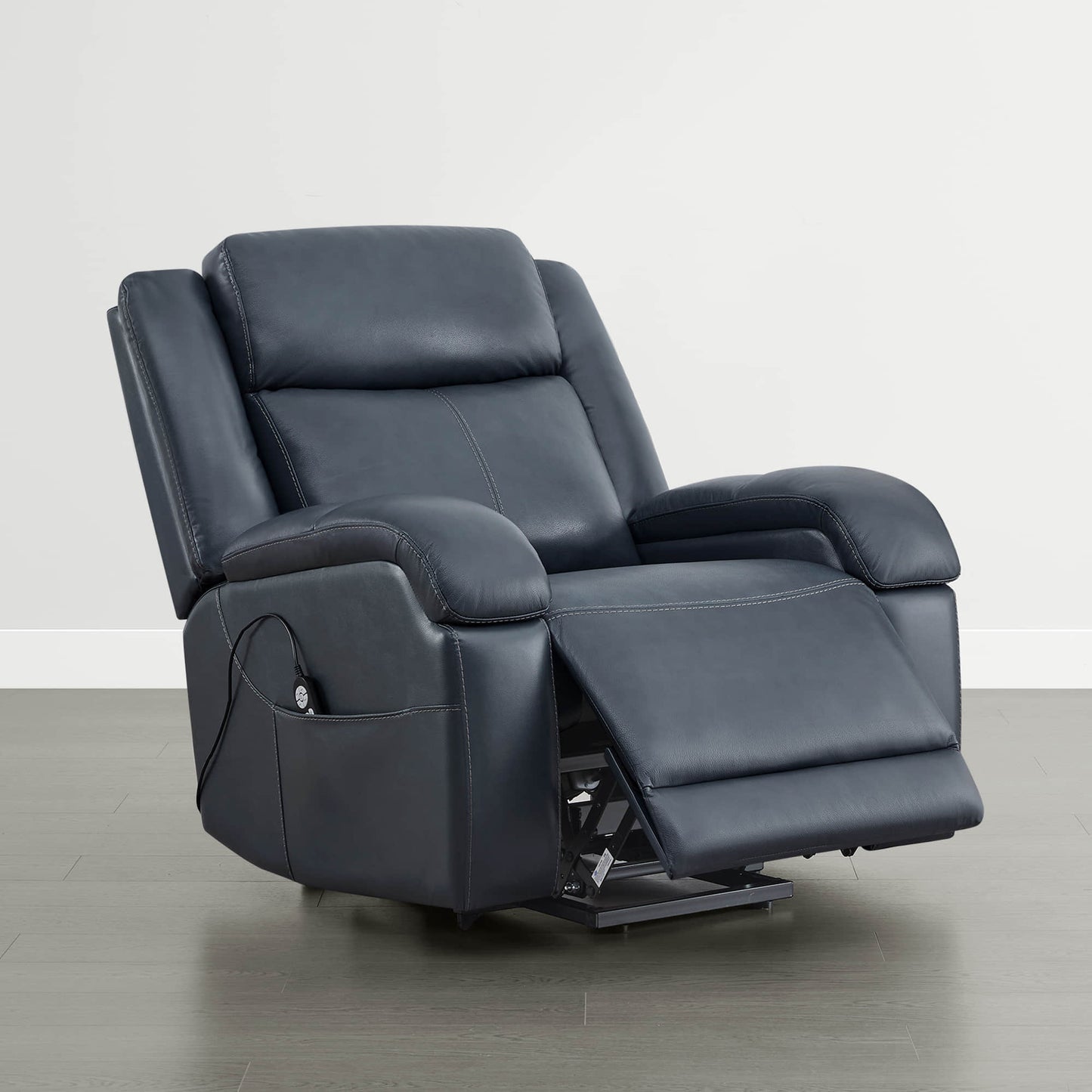 Leather Lift Assist Recliner with Power Headrest