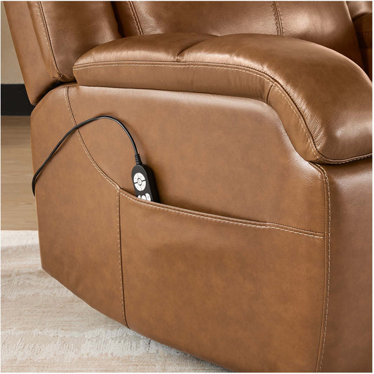 Leather Lift Assist Recliner with Power Headrest