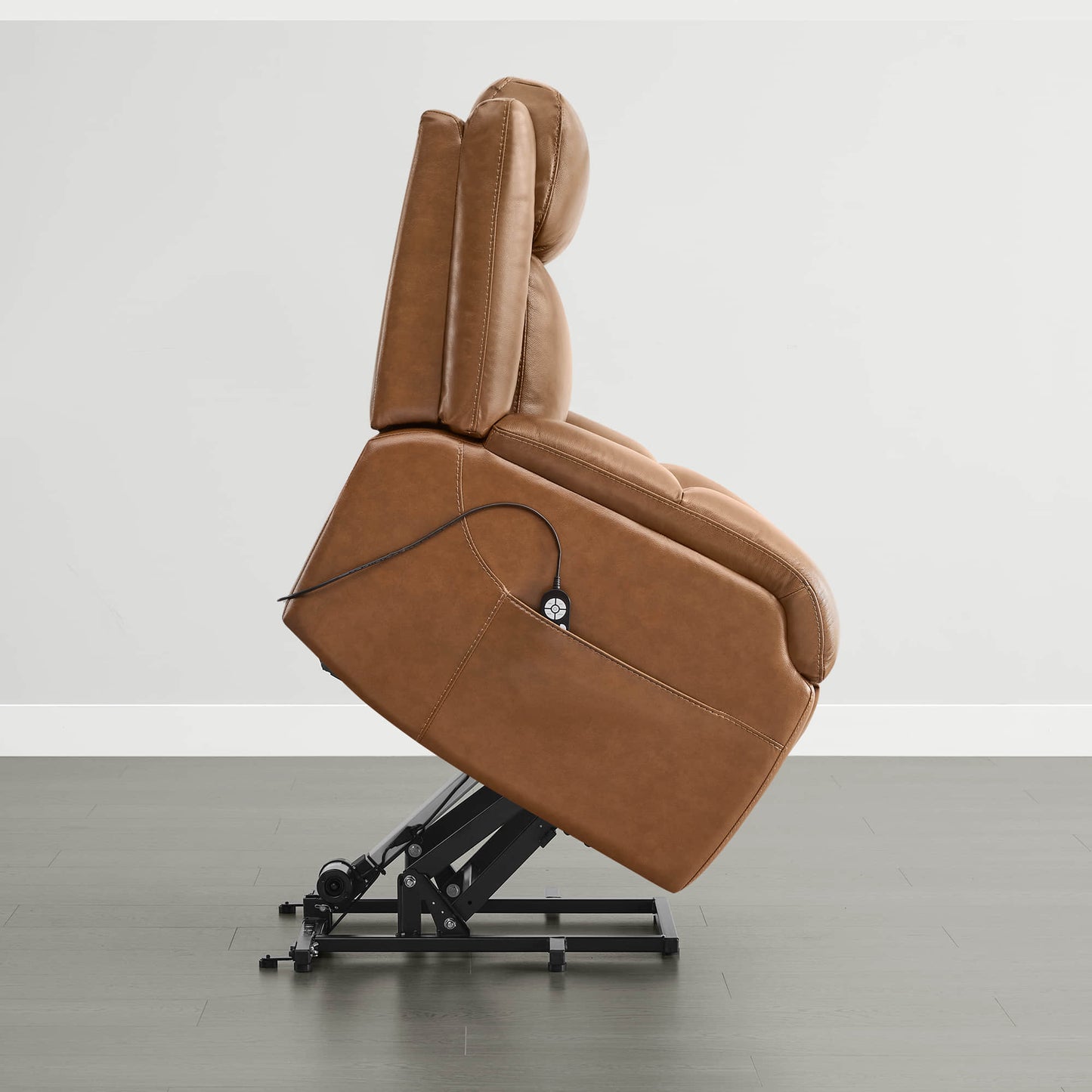 Leather Lift Assist Recliner with Power Headrest