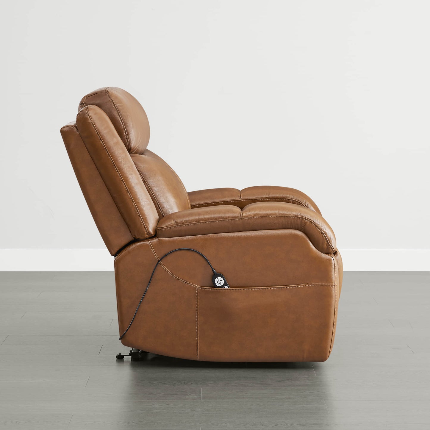 Leather Lift Assist Recliner with Power Headrest