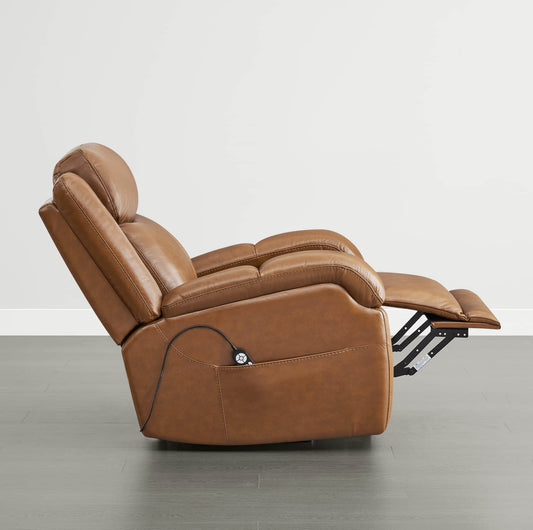 Leather Lift Assist Recliner with Power Headrest
