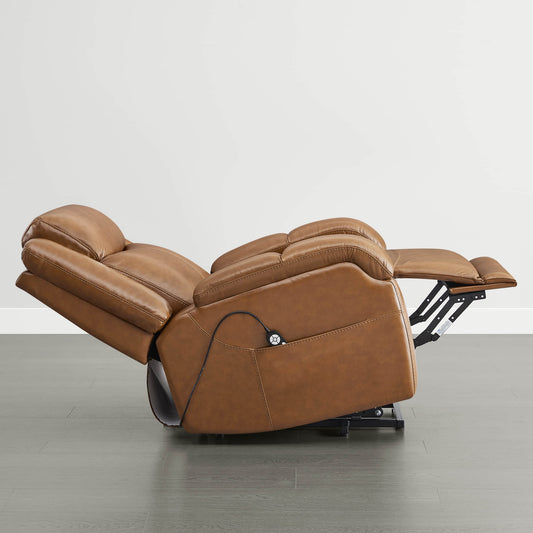 Leather Lift Assist Recliner with Power Headrest