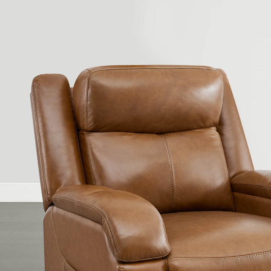 Leather Lift Assist Recliner with Power Headrest