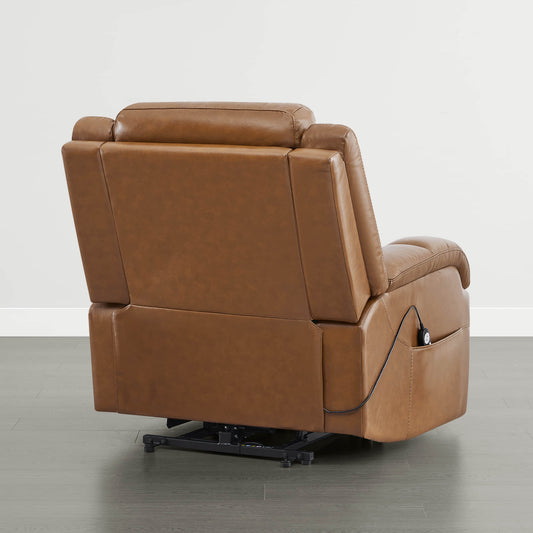 Leather Lift Assist Recliner with Power Headrest