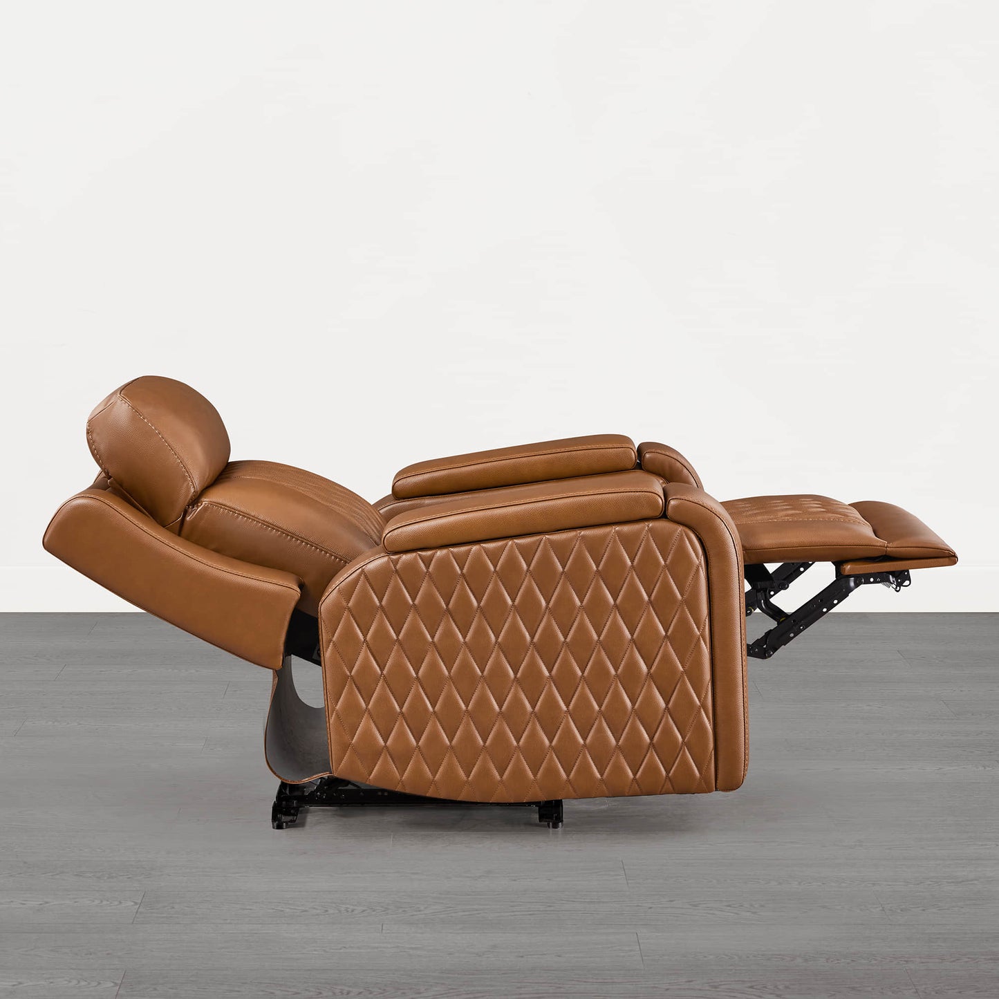 Leather Power Recliner with Heat, Cooling & Adjustable Headrest