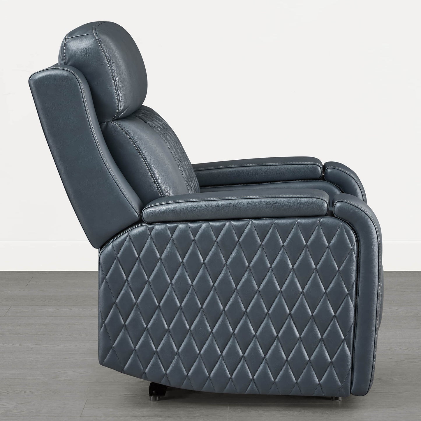 Leather Power Recliner with Heat, Cooling & Adjustable Headrest