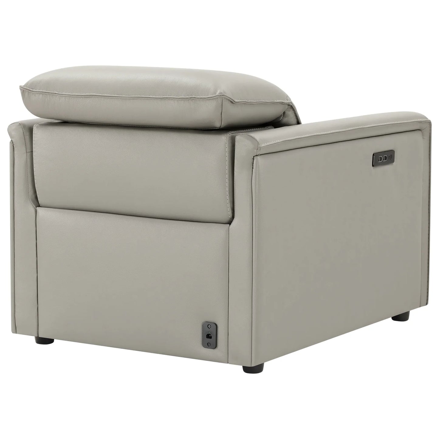 Leather Power Recliner with Zero-Wall Design