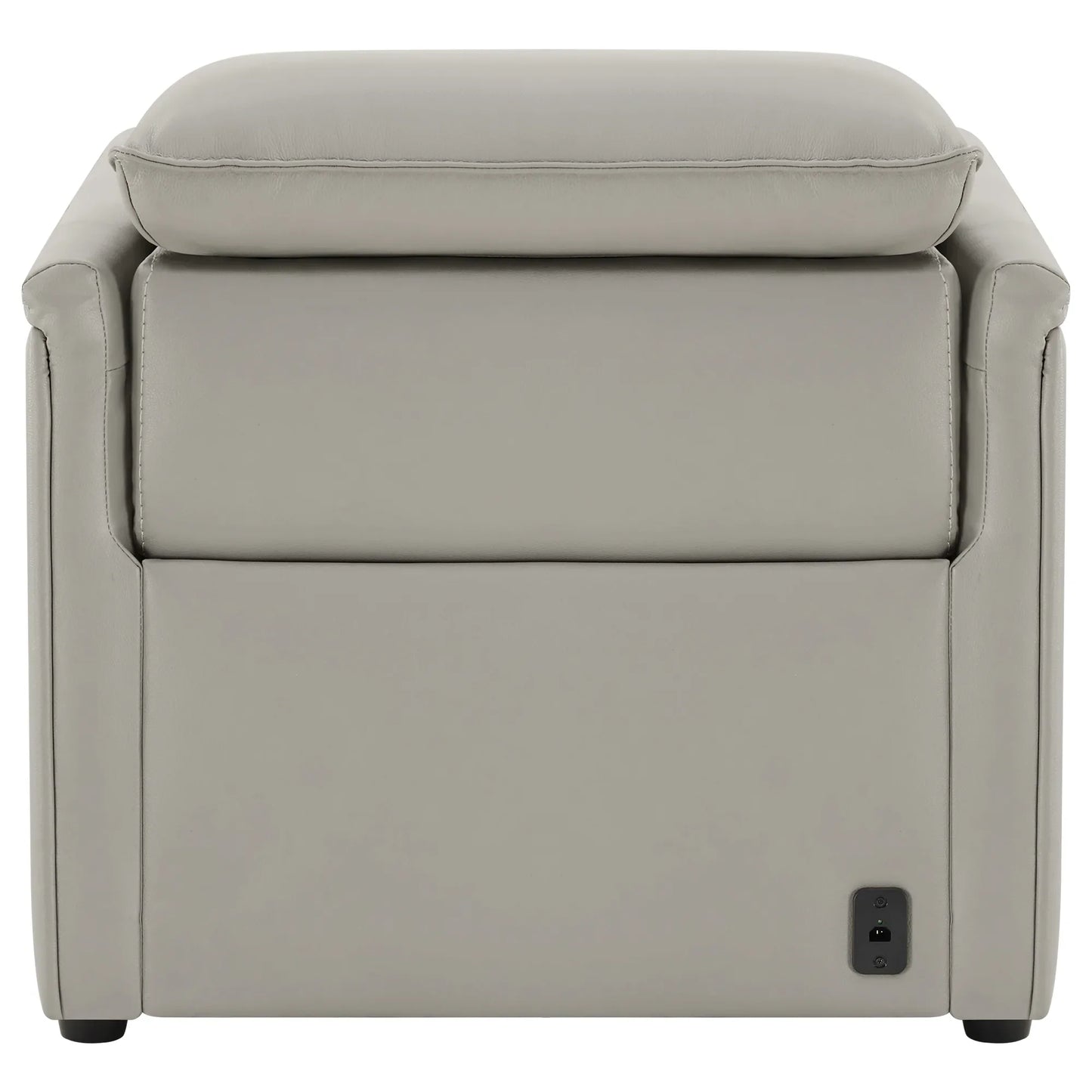Leather Power Recliner with Zero-Wall Design