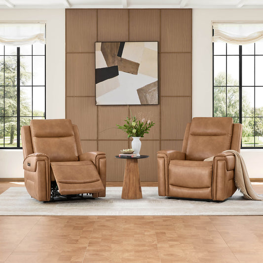 Leather Recliner with Zero Gravity Feature