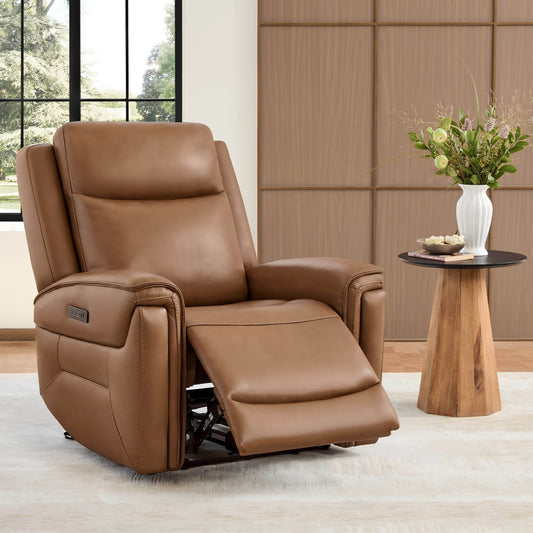 Leather Recliner with Zero Gravity Feature