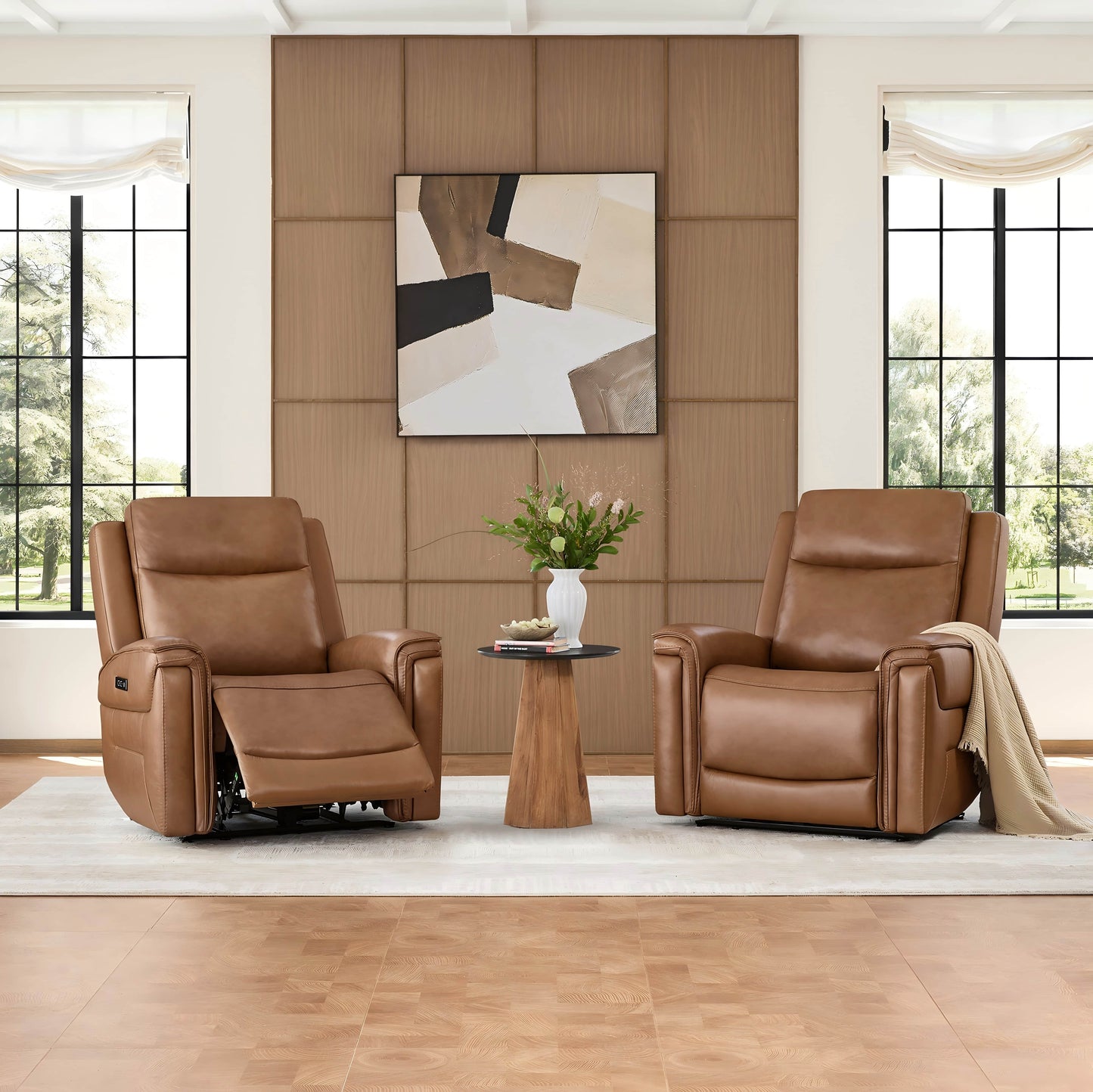 Leather Recliner with Zero Gravity Feature