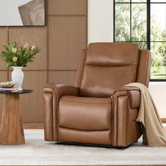 Leather Recliner with Zero Gravity Feature