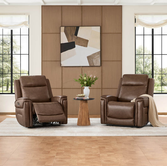 Leather Recliner with Zero Gravity Feature
