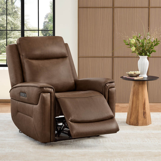 Leather Recliner with Zero Gravity Feature