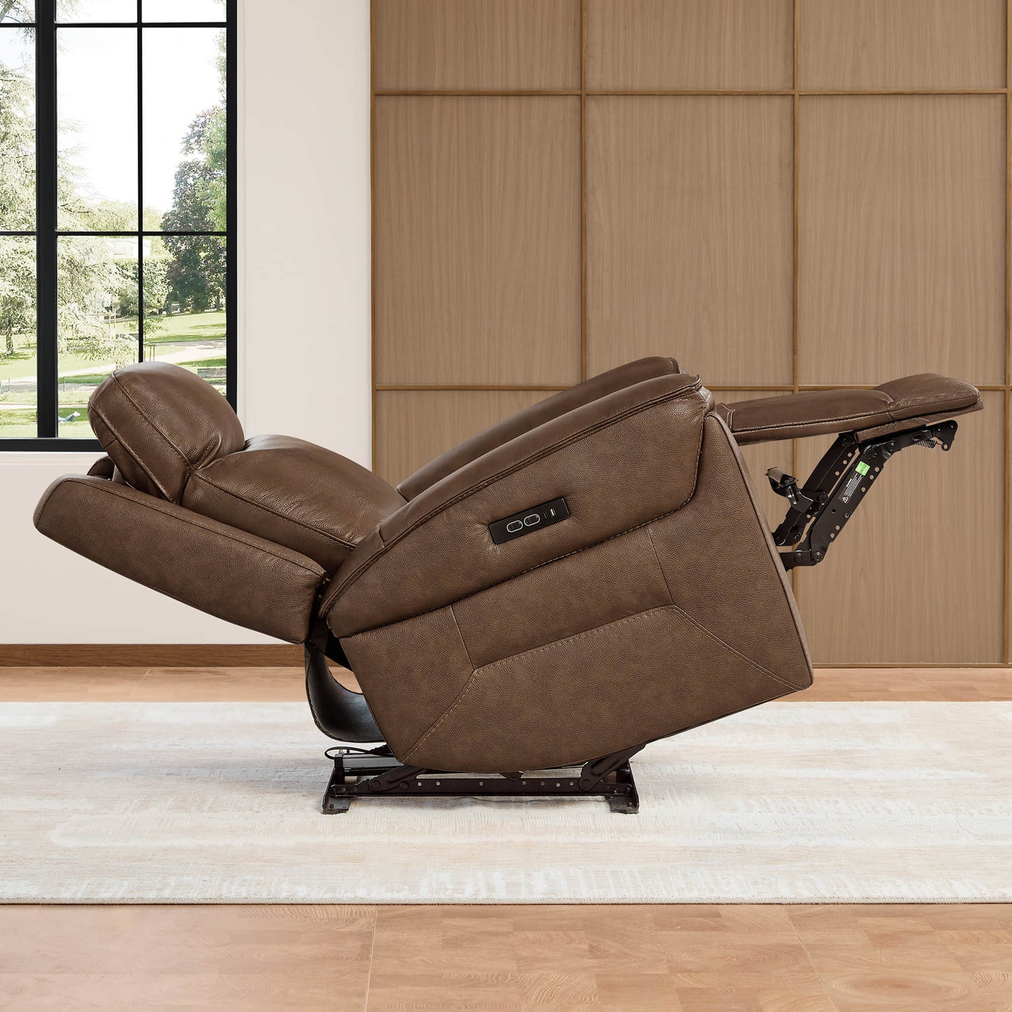 Leather Recliner with Zero Gravity Feature