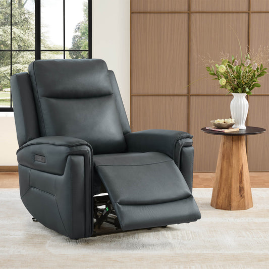 Leather Recliner with Zero Gravity Feature