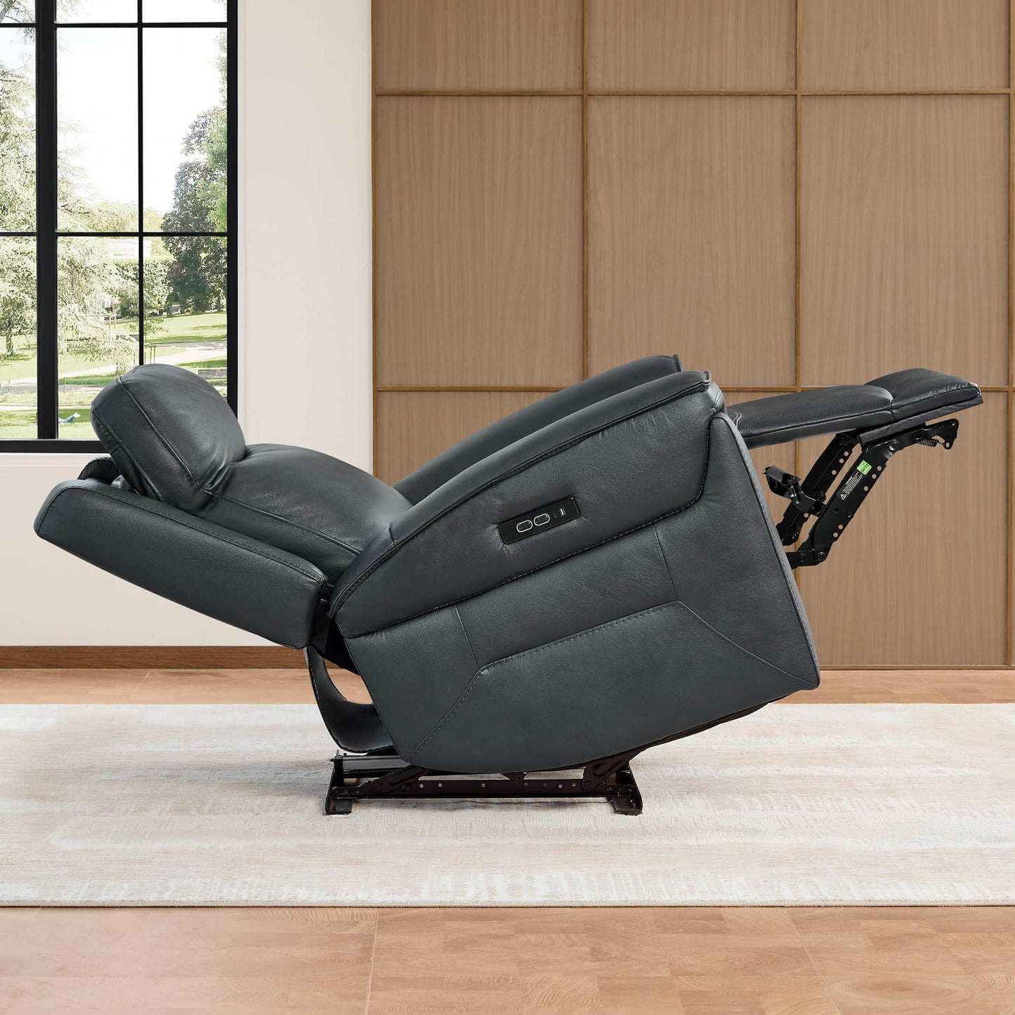 Leather Recliner with Zero Gravity Feature