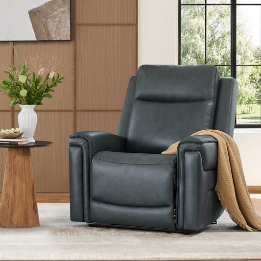 Leather Recliner with Zero Gravity Feature