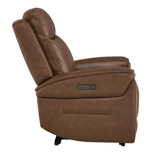 Leather Recliner with Zero Gravity Feature