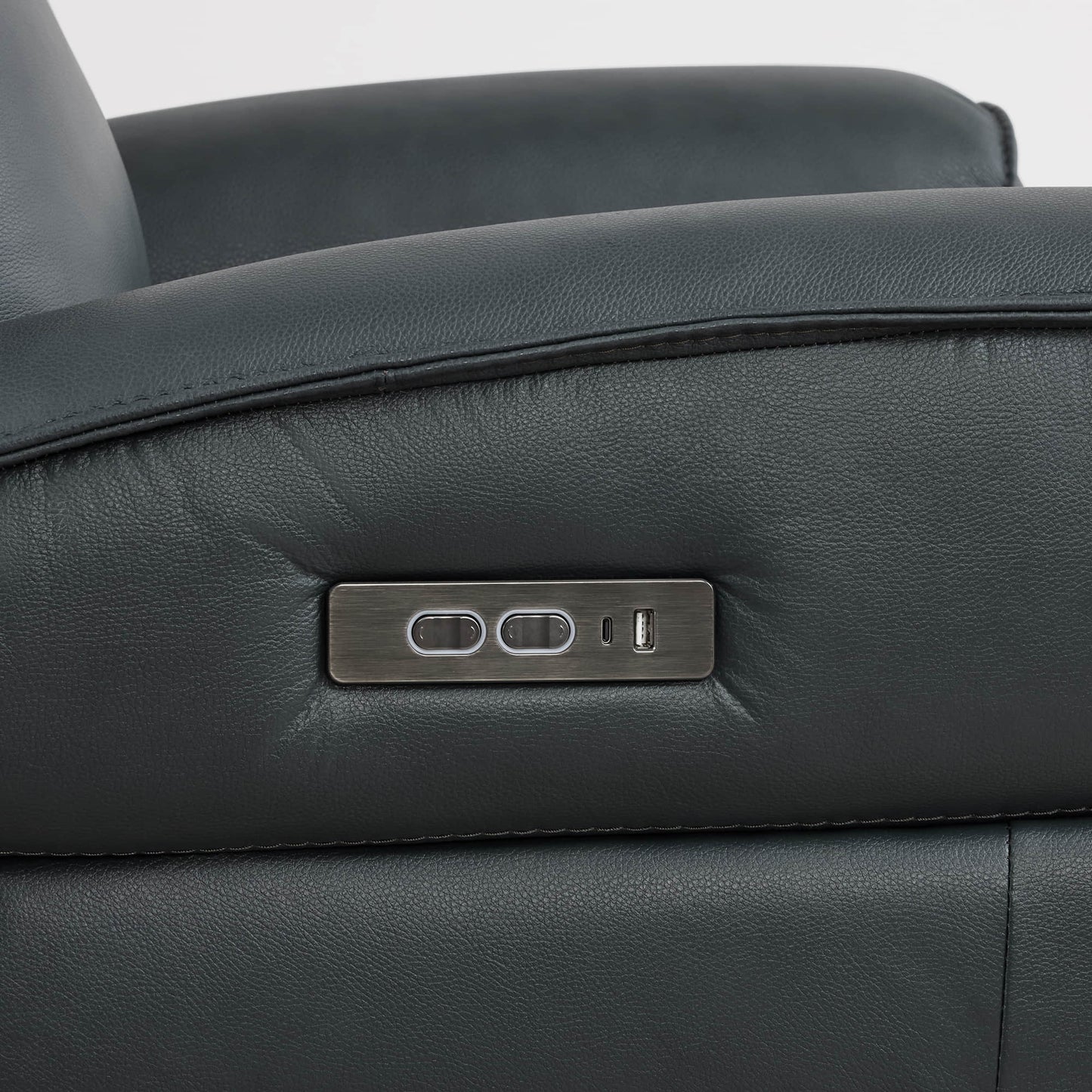 Leather Recliner with Zero Gravity Feature