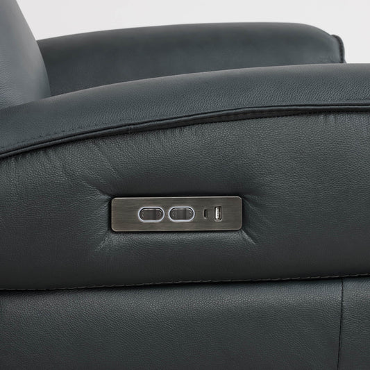 Leather Recliner with Zero Gravity Feature