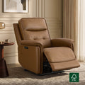 Leather Zero Gravity Recliner with Adjustable Power Headrest