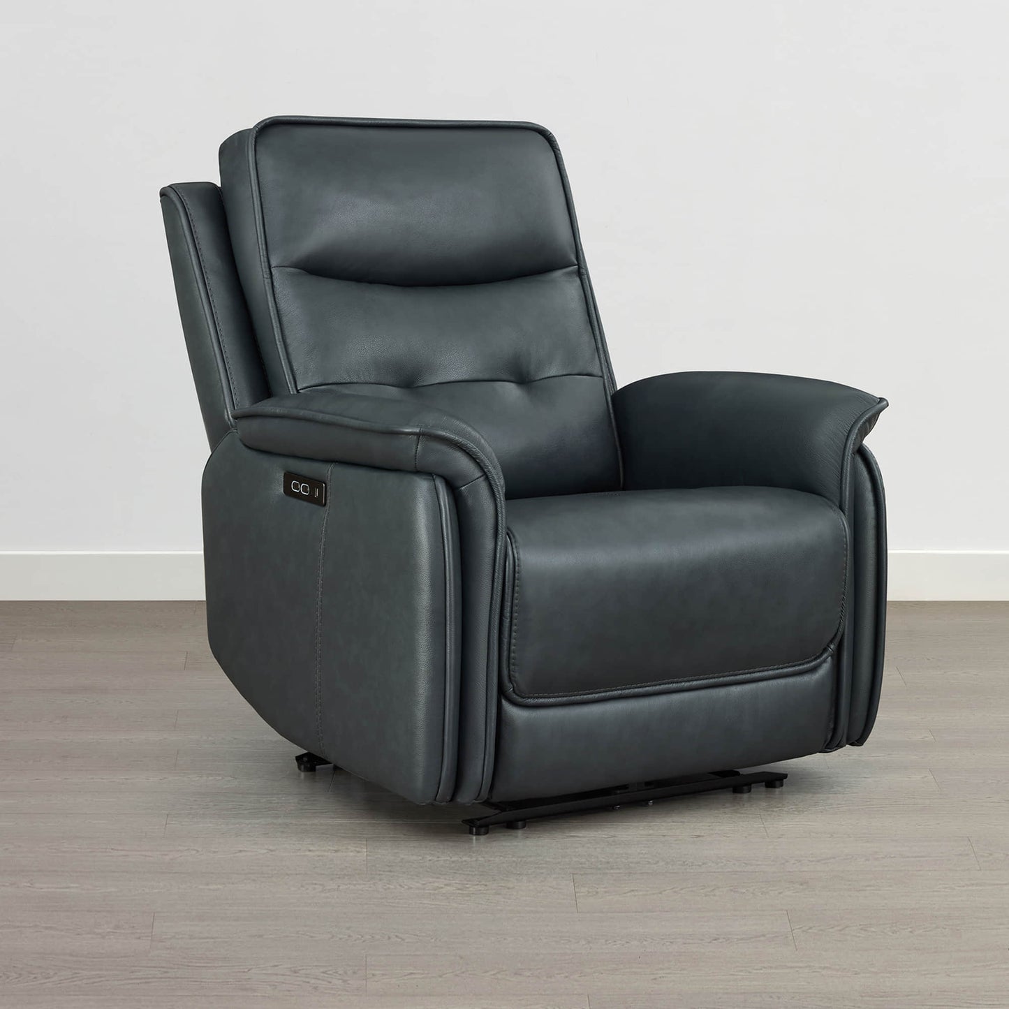 Leather Zero Gravity Recliner with Adjustable Power Headrest