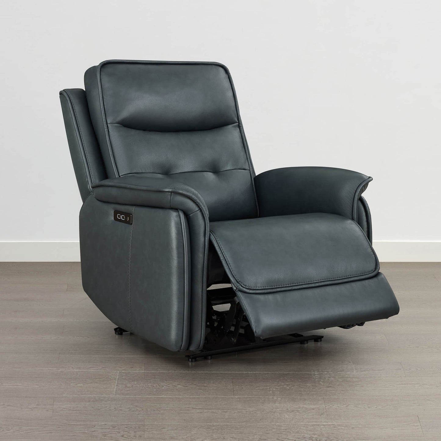 Leather Zero Gravity Recliner with Adjustable Power Headrest